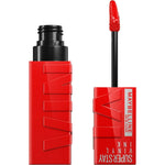shimmer lipstick Maybelline Superstay Vinyl Link 25-red-hot makeup packaging