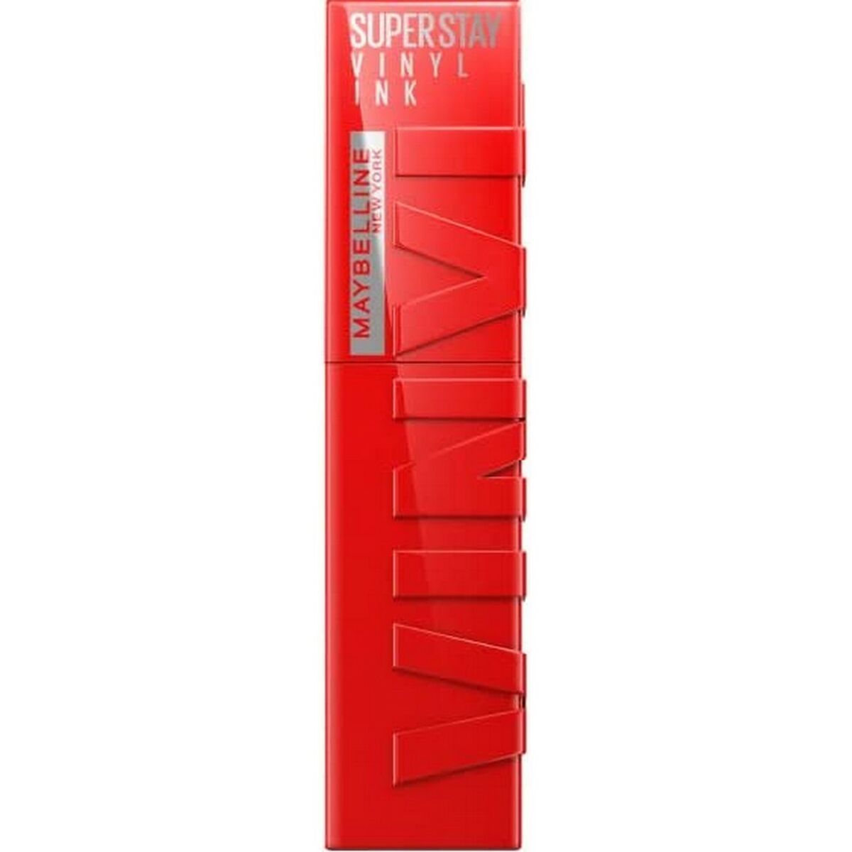 shimmer lipstick Maybelline Superstay Vinyl Link 25-red-hot makeup packaging