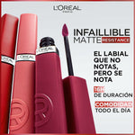 Liquid lipstick L'Oreal Make Up Infaillible Matte Resistance Fairy Tale Ending Nº 100 Nº 100-Fairytale Endin (1 Unit) makeup