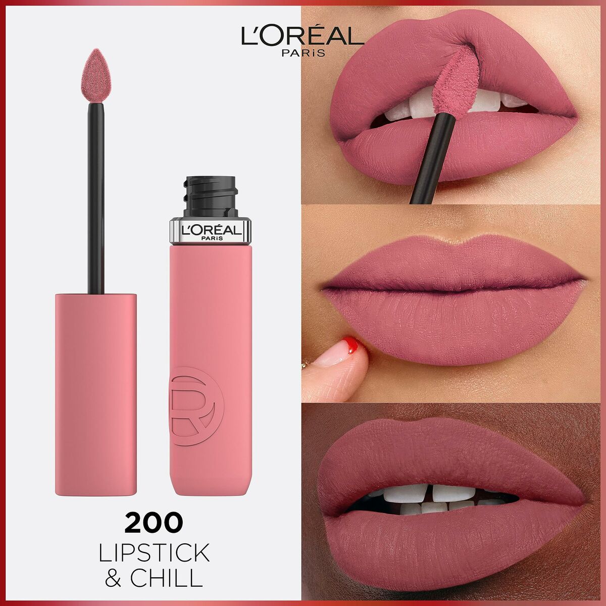 Liquid lipstick L'Oreal Make Up Infaillible Matte Resistance Lipstick & Chill Nº 200 Nº 200-Lipstick & Chill (1 Unit) makeup