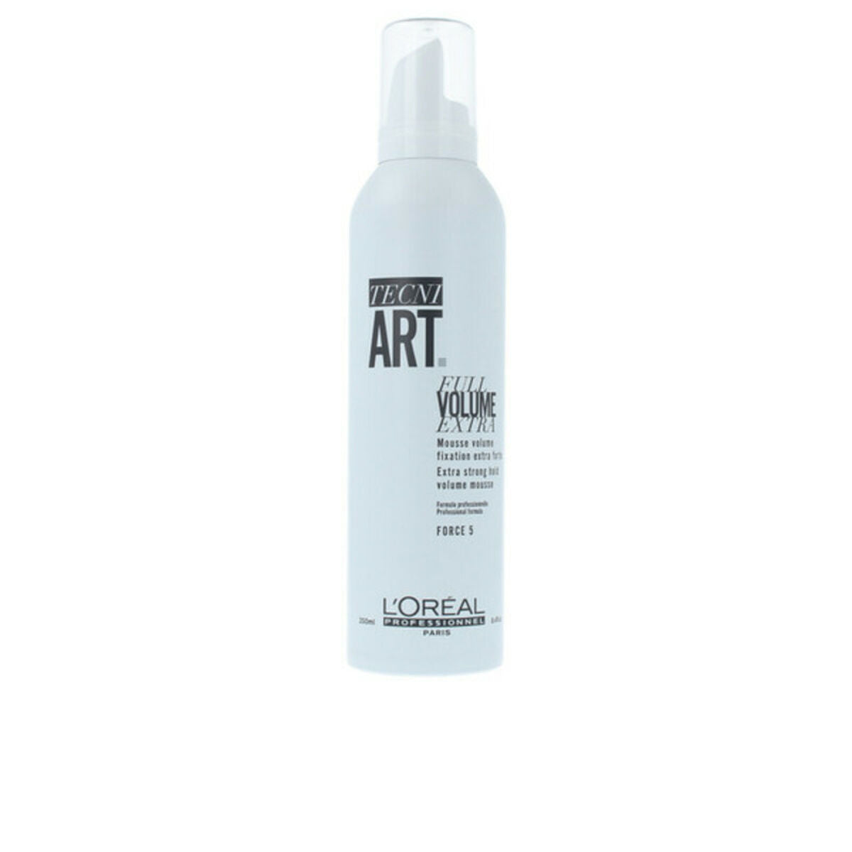 Strong Hold Mousse Tecni Art Full Volume Extra 5 L'Oreal Professionnel Paris (250 ml) (250 ml) for Women product packaging