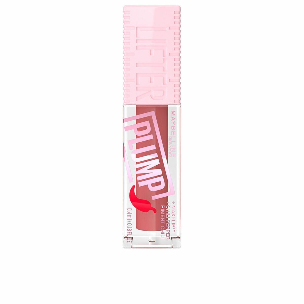 Lip-gloss Maybelline Plump Nº 005 Peach fever 5,4 ml Lip plumper product packaging 5.4 ml