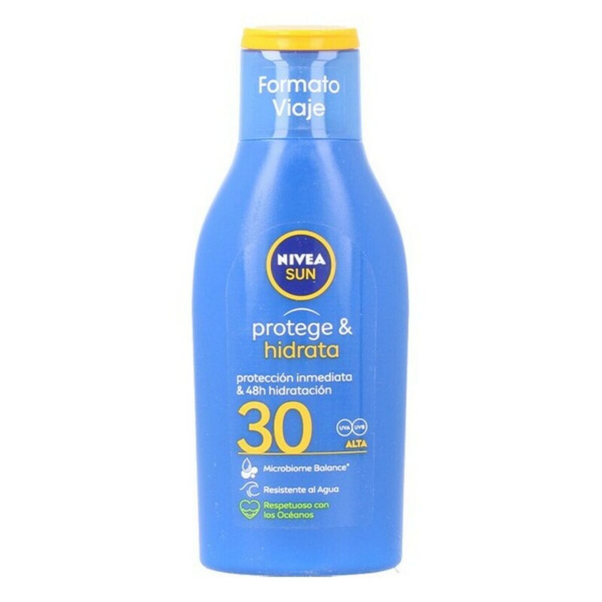 Sun Milk Nivea Sun Hidrata Spf 30 100 ml product packaging