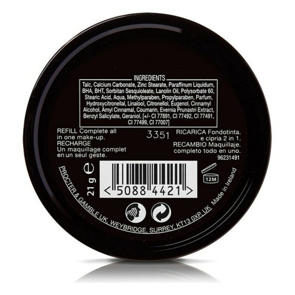 Eyeshadow Ebony Max Factor product packaging