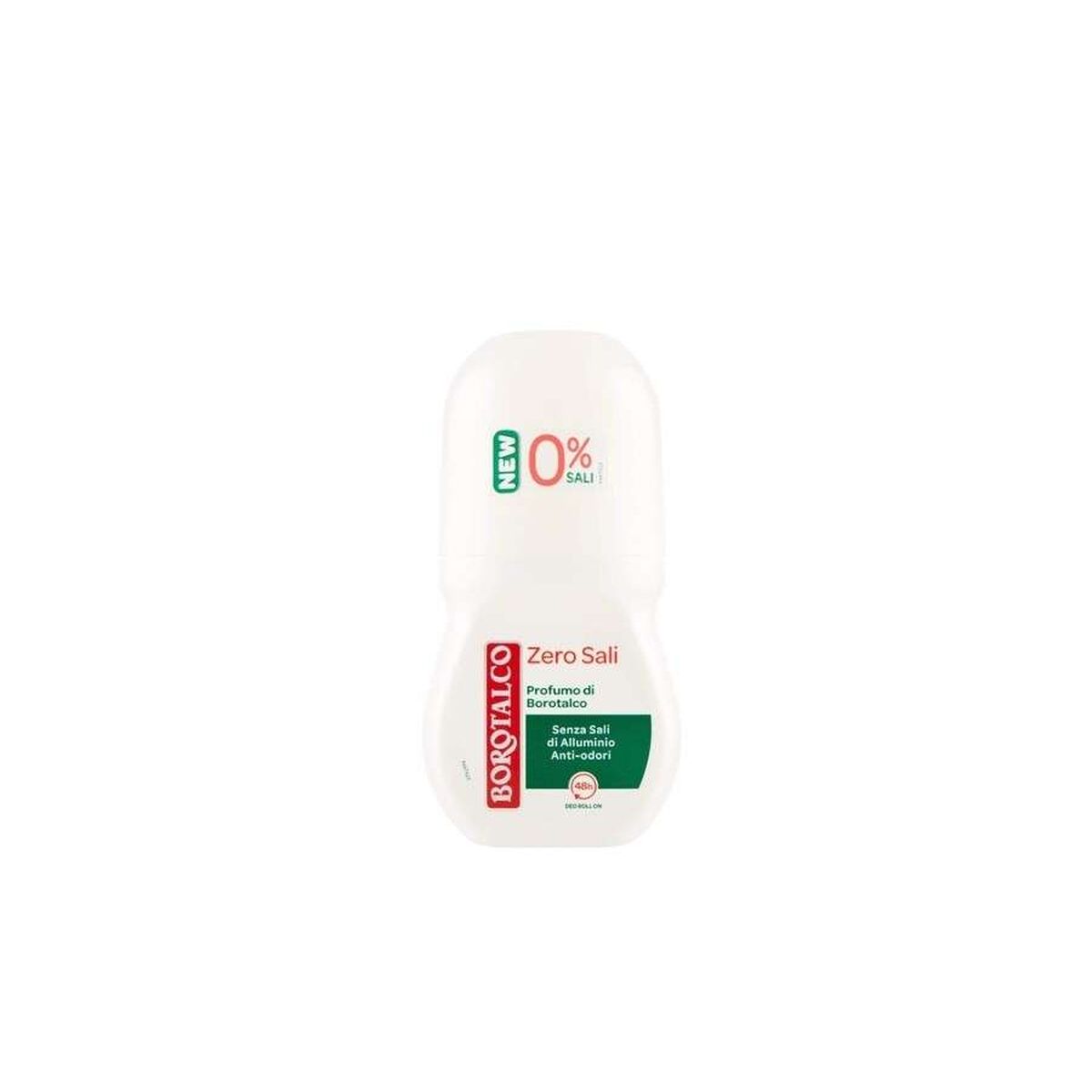 Roll-On Deodorant Borotalco Zero Sali 50 ml product packaging