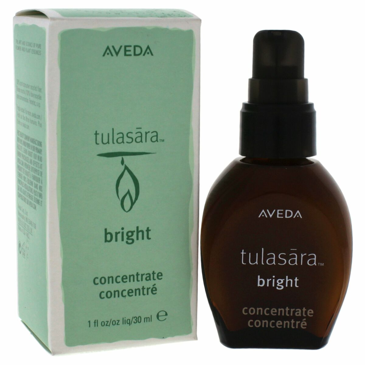 Facial Repair Balm Aveda Tulasara Bright Concentrate 30 ml Liquorice for Women skincare packaging