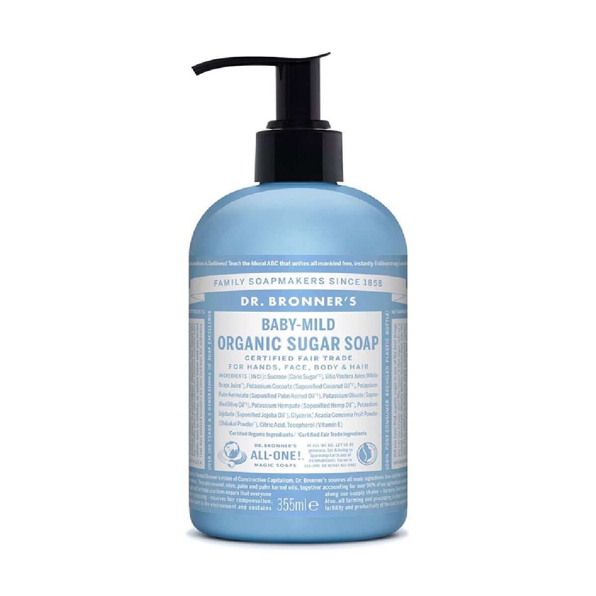 Hand Soap Dr Bronner's Baby-Mild 355 ml product packaging