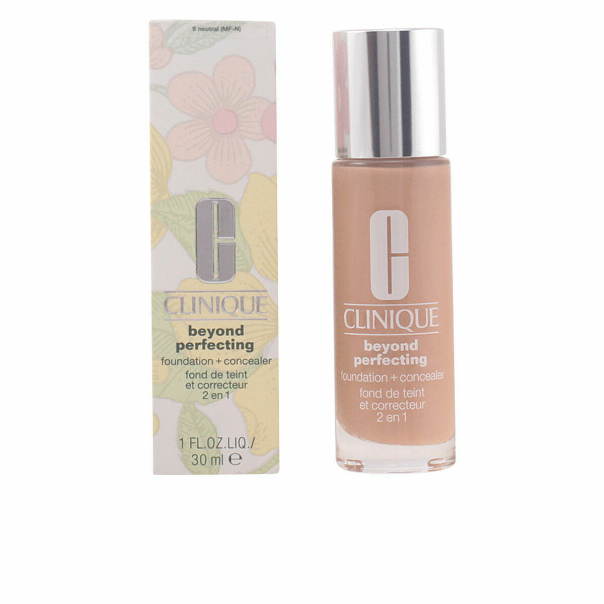 Fluid Foundation Make-up Clinique Beyond Perfecting Neutral Nº 09-Neutral 30 ml makeup packaging