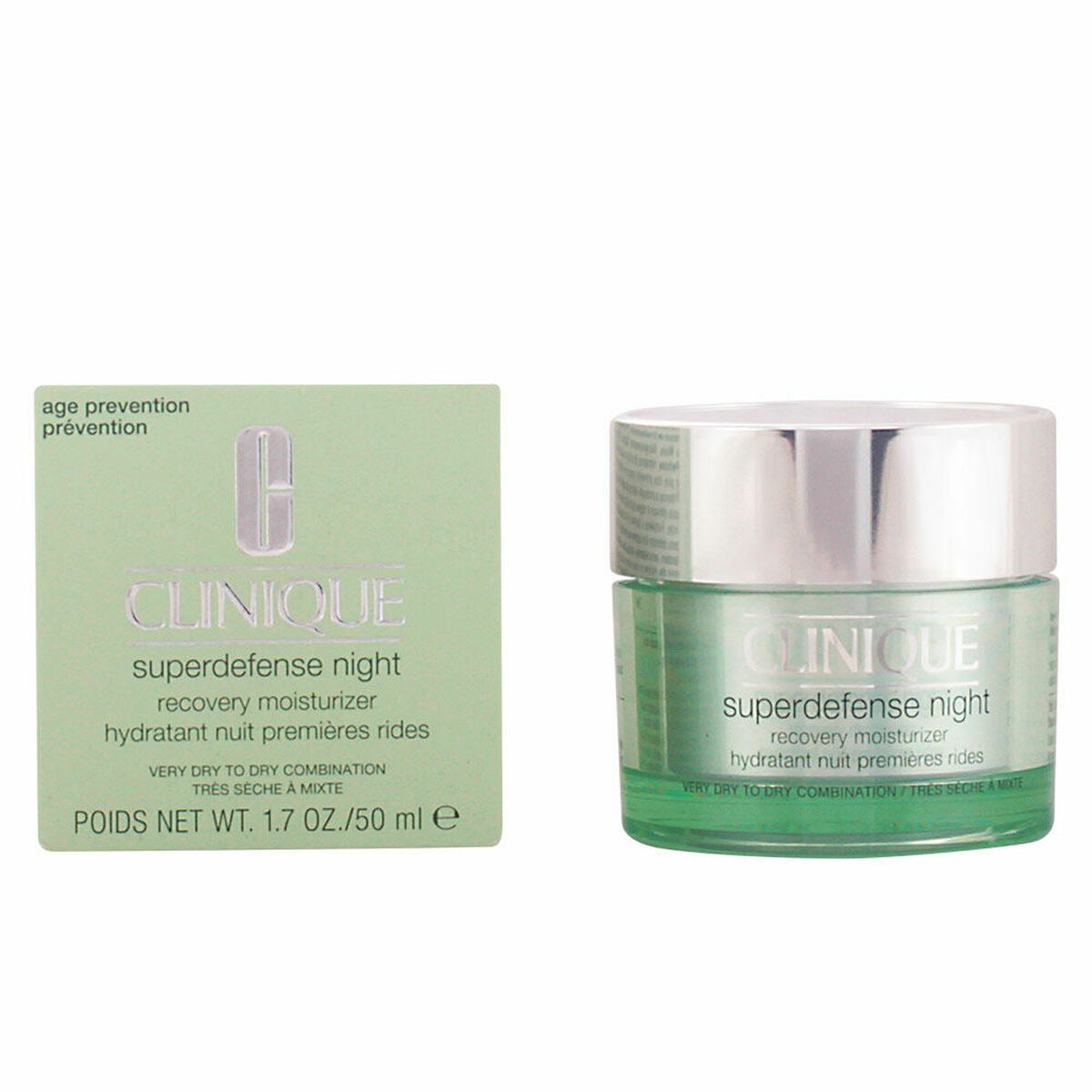 Anti-Ageing Cream Clinique Superdefense Night Ii 50 ml for Women skincare packaging