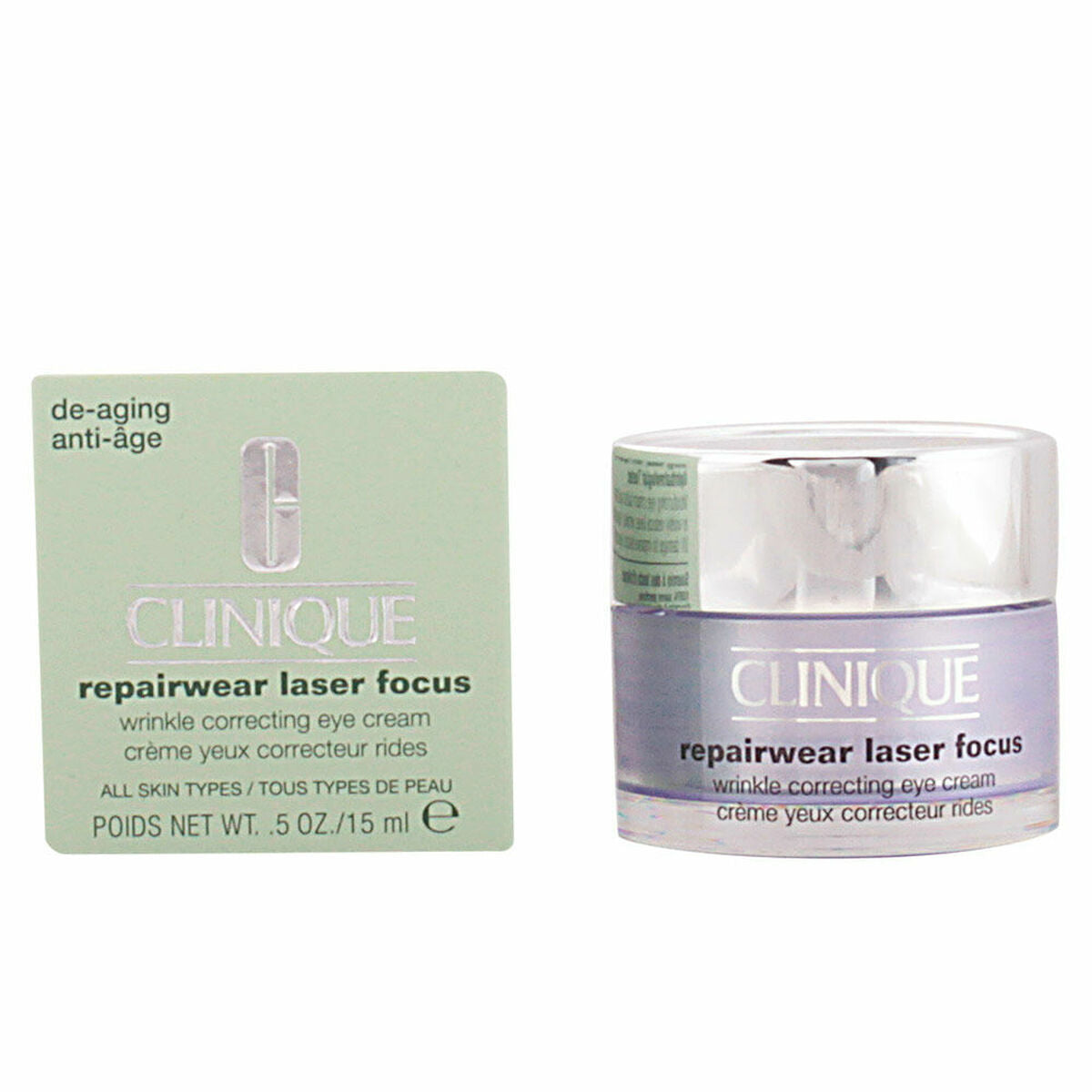 Anti-Ageing Cream for Eye Area Clinique Repairwear Laser Focus 15 ml for Women skincare packaging