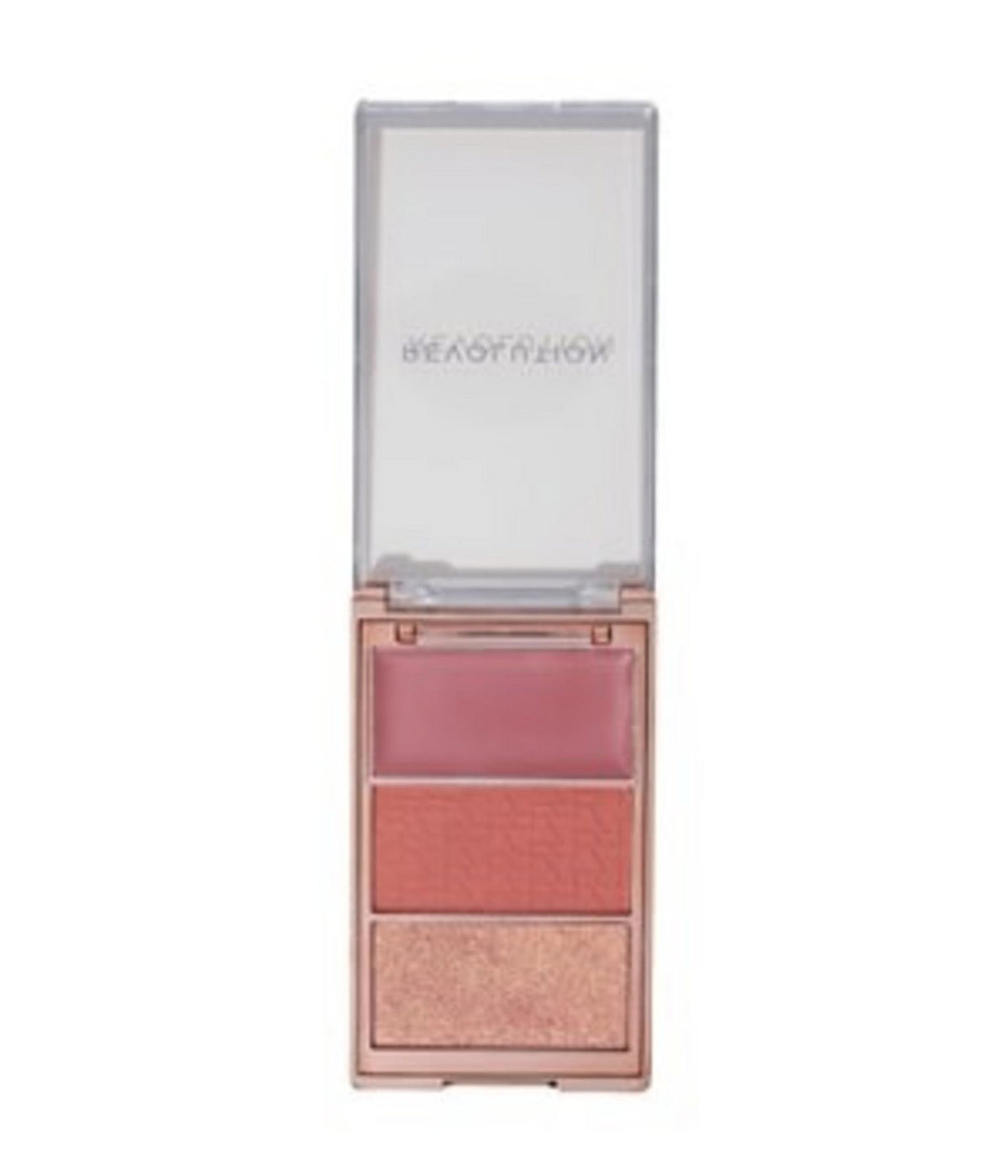 Makeup Revolution, Blush Icon, Matte, Blush Highlighter Palette, Aura Points Rose, 11.5 g