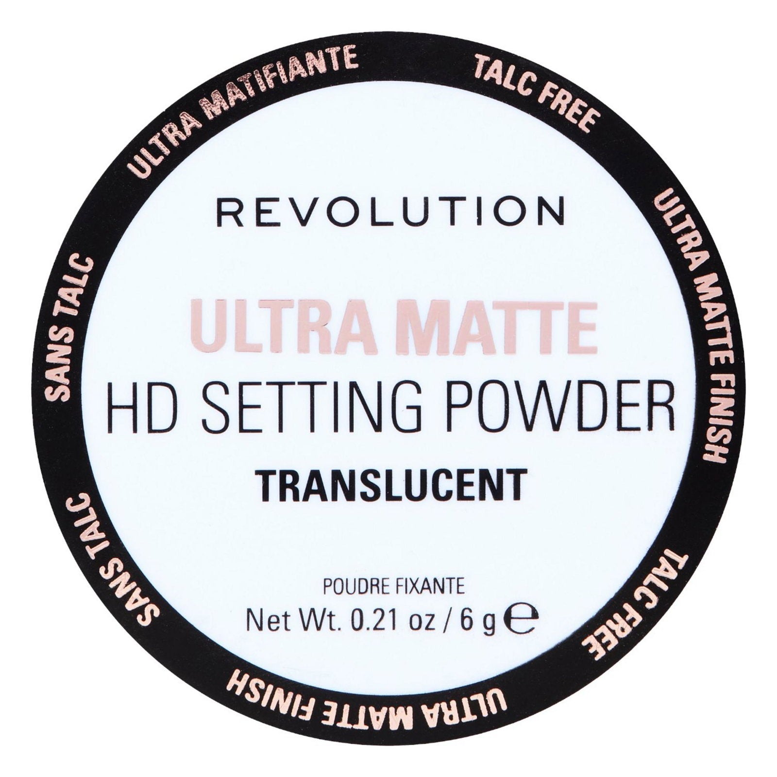 Makeup Revolution, HD Matte Loose Setting Powder, Matte, Loose Setting Powder, 6 g