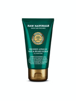 Raw Naturals, Apricot Face & Beard Scrub, Vegan, Exfoliating Scrub, 75 ml