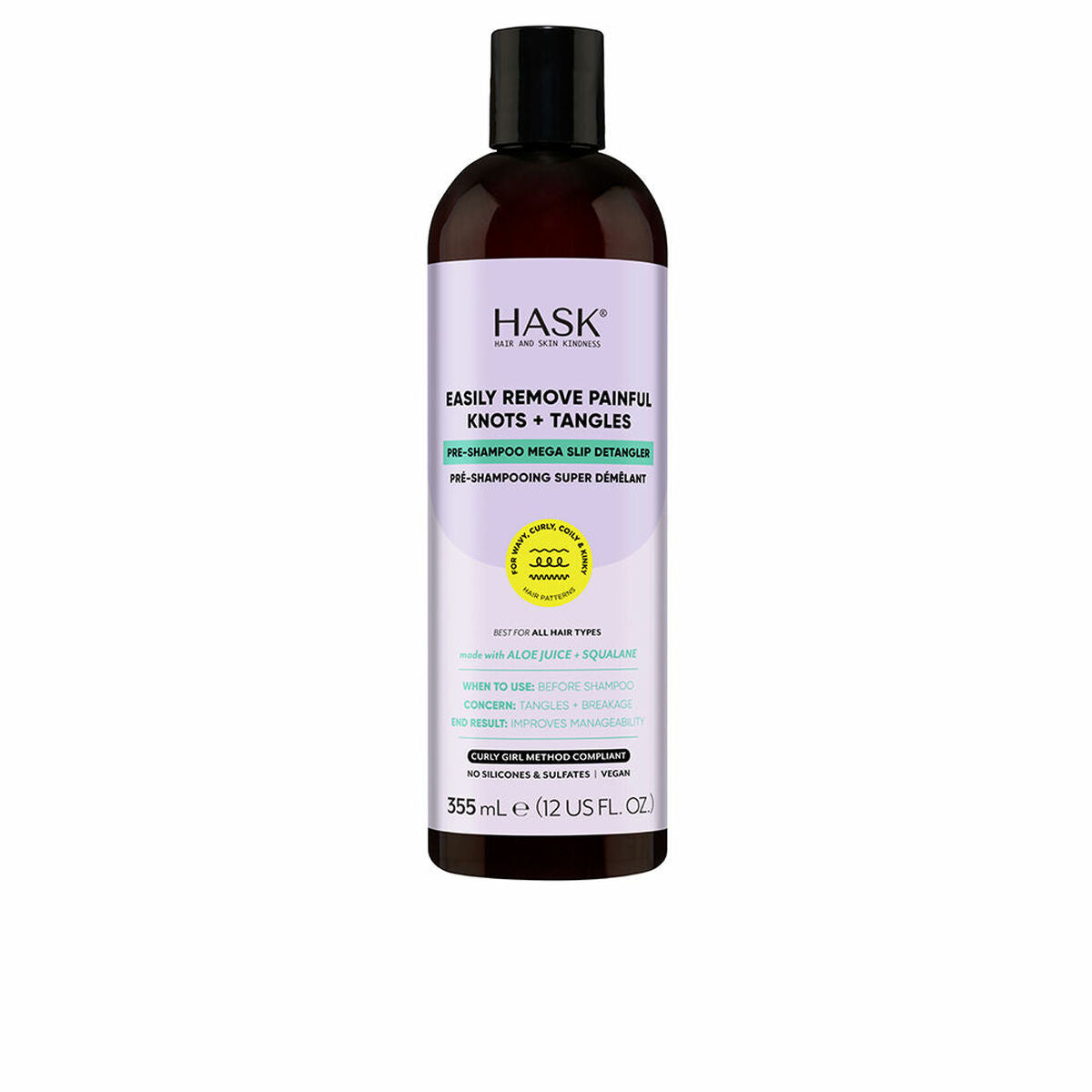 Shampoo HASK TEXTURE 355 ml shampoo bottle