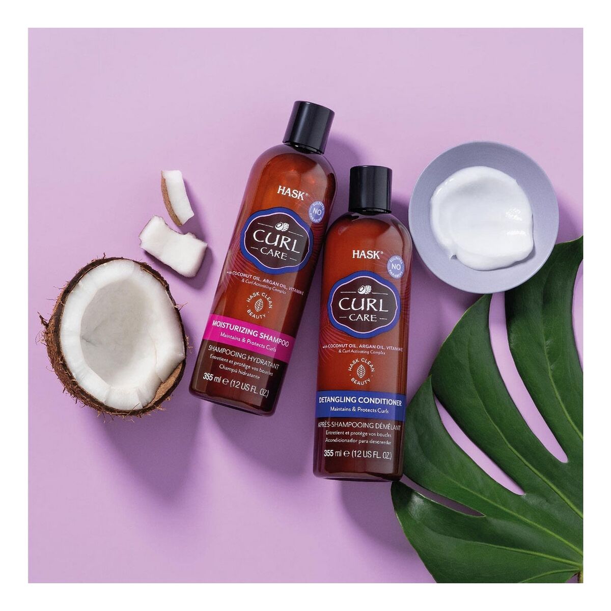 Defined Curls Shampoo HASK 355 ml for Women shampoo bottle