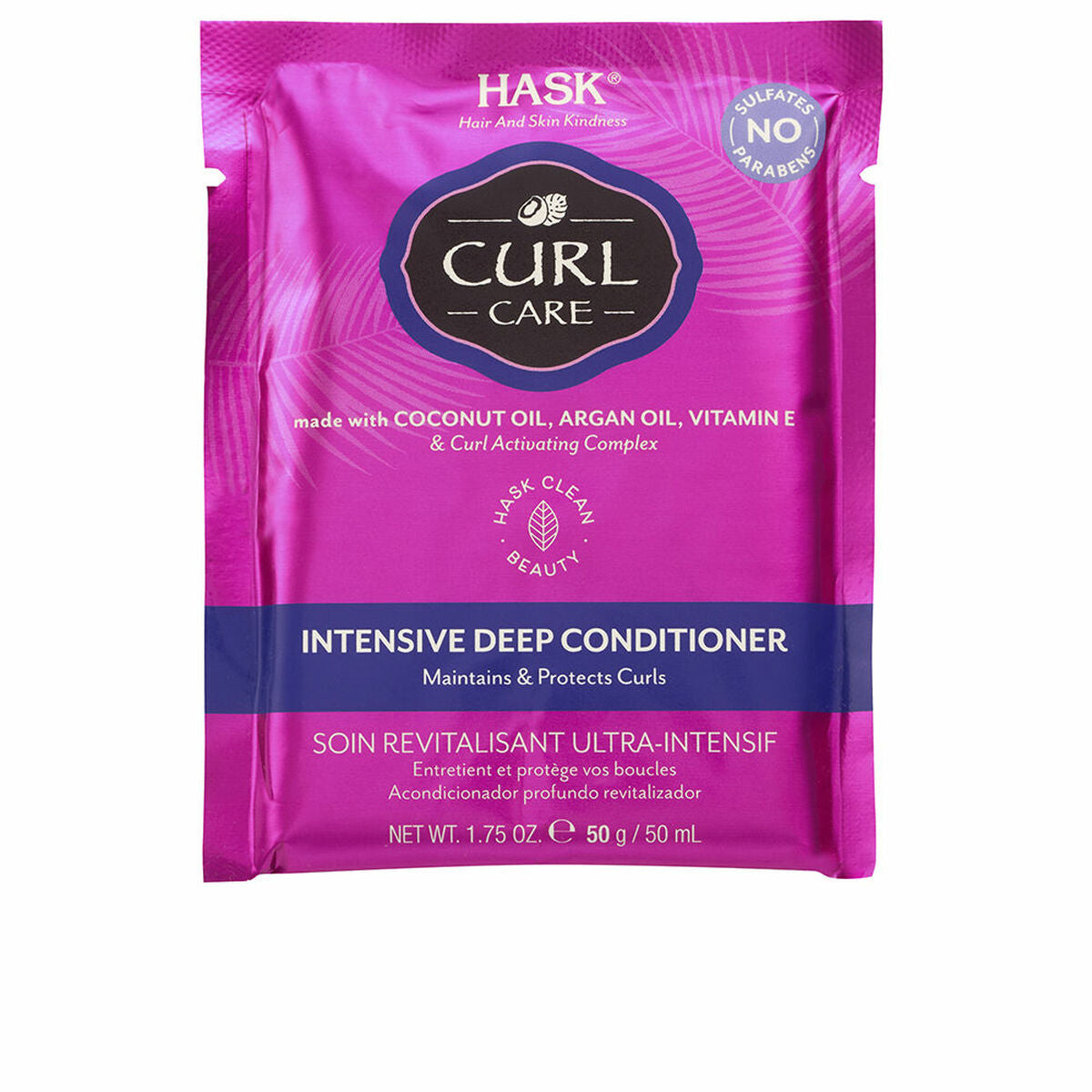 Revitalising Conditioner HASK Curl Care 50 g conditioner bottle