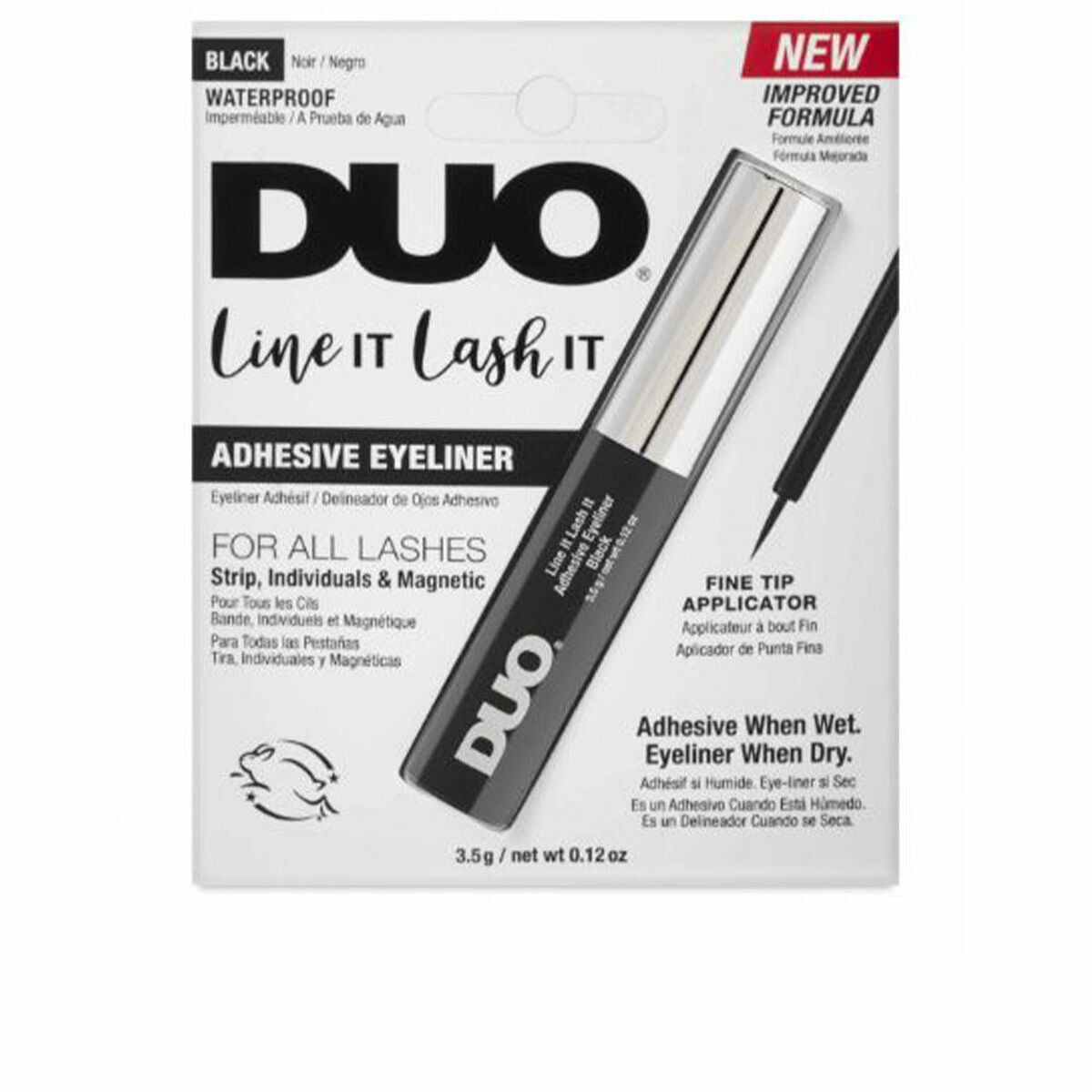 False Eyelash Applicator Ardell Pro Duo Adhesive Eyeliner Black 3,5 g Adhesive 3.5 g makeup packaging