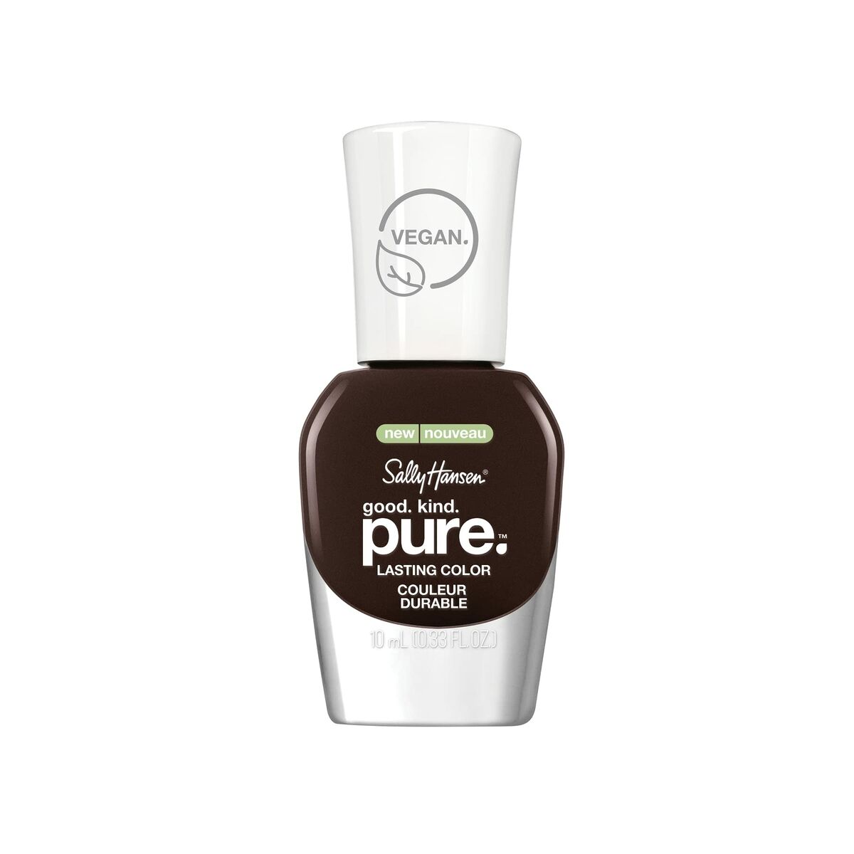 nail polish Sally Hansen Good.Kind.Pure 151-warm cacao (10 ml) product packaging