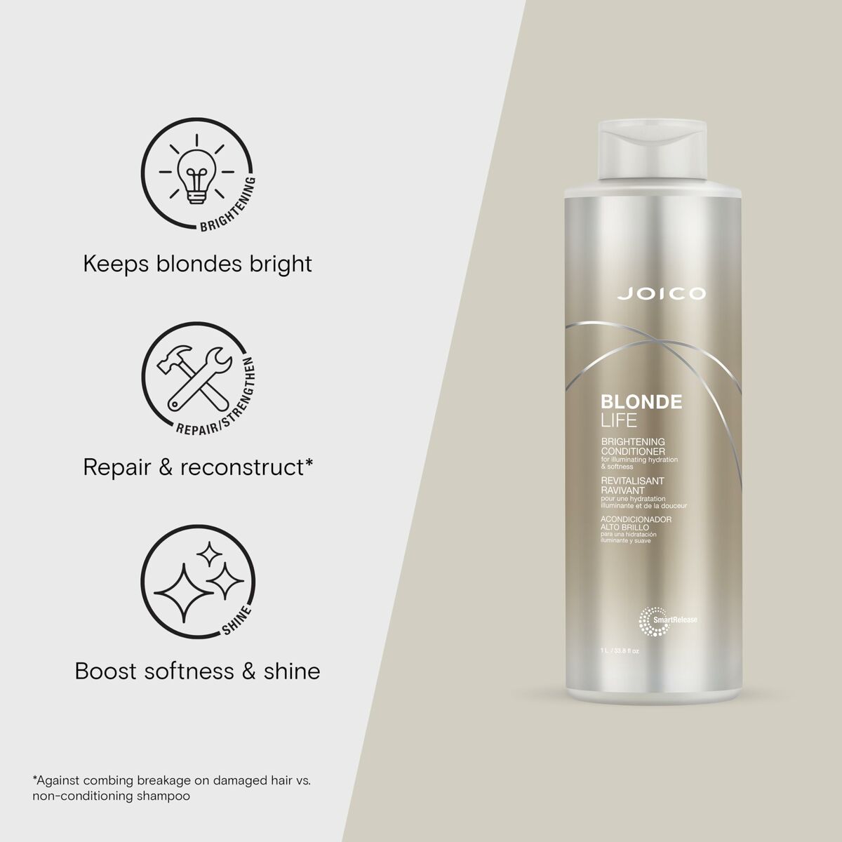 Colour Protecting Conditioner Joico BLONDE LIFE 1 L conditioner bottle