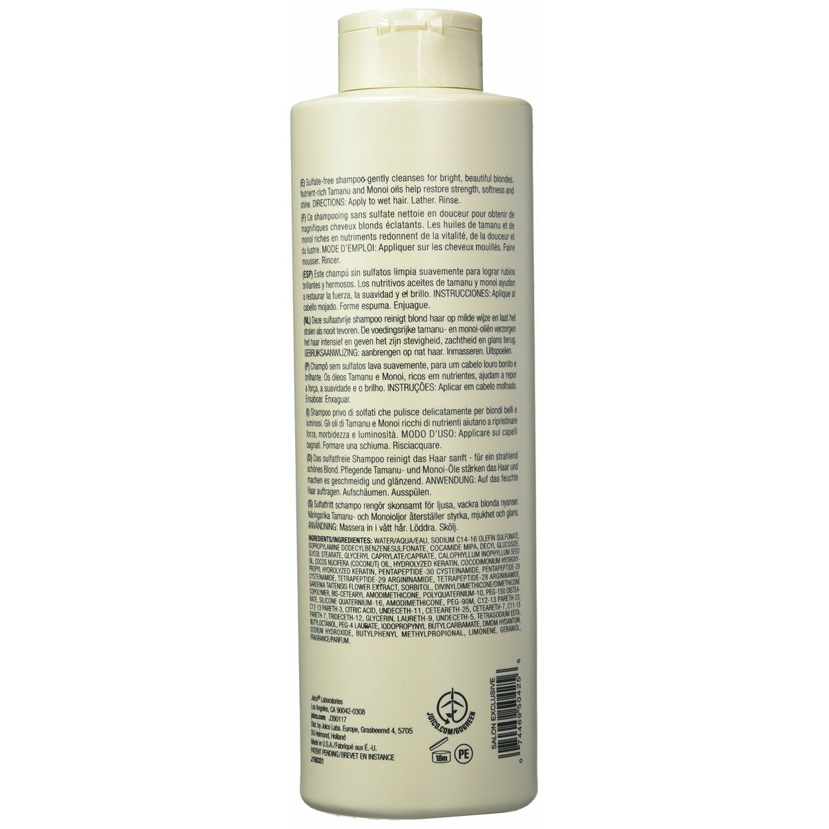 Shampoo Joico BLONDE LIFE shampoo bottle