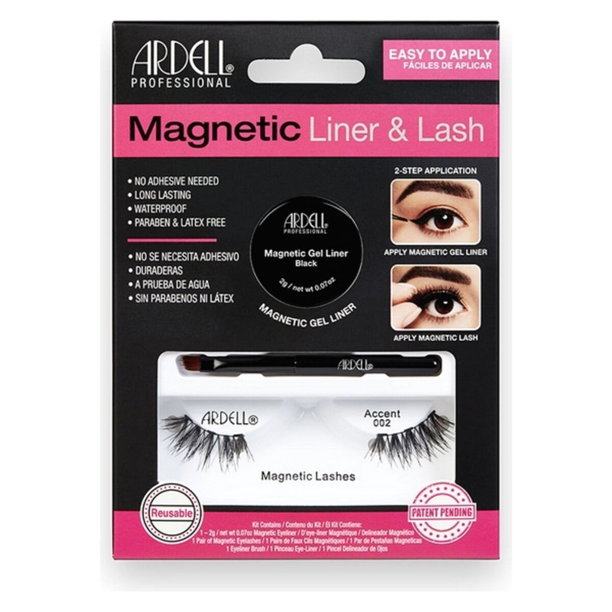 False Eyelashes Magnetic Accent Ardell product packaging