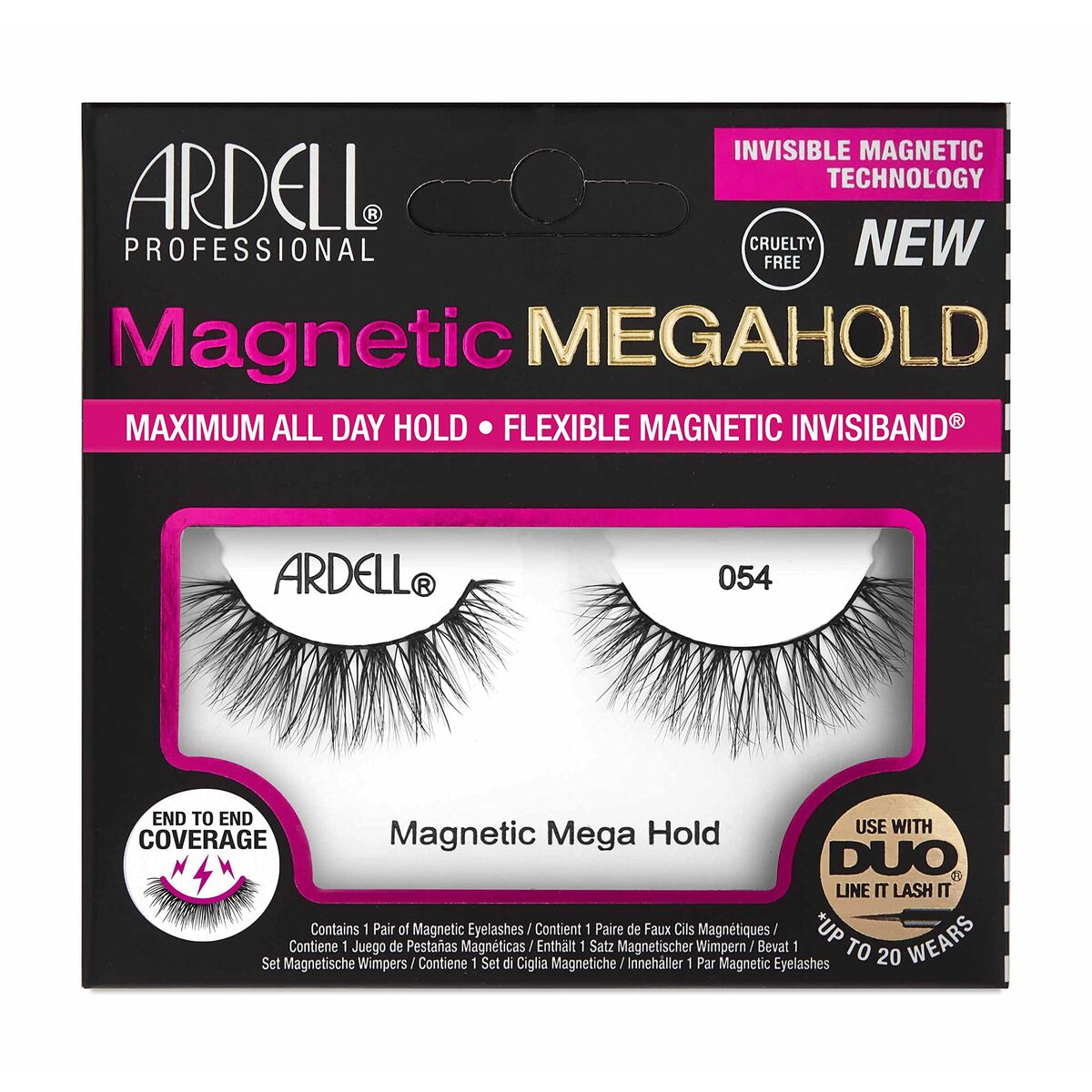 False Eyelashes Ardell Magnetic Megahold Nº 054 (1 Unit) product packaging