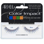 Set of false eyelashes Ardell Color Impact Nº 110 Blue product packaging
