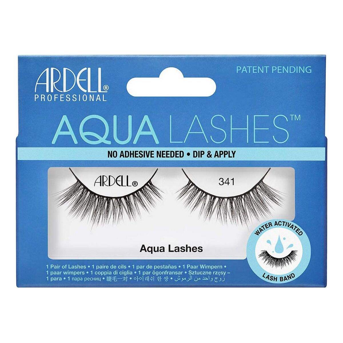 False Eyelashes Aqua Lashes Ardell Nº 341 product packaging