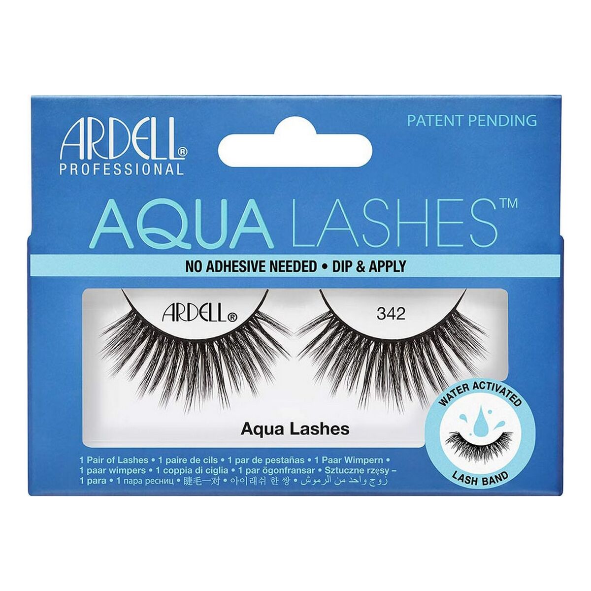 False Eyelashes Aqua Lashes Ardell Nº 342 (1 Unit) product packaging