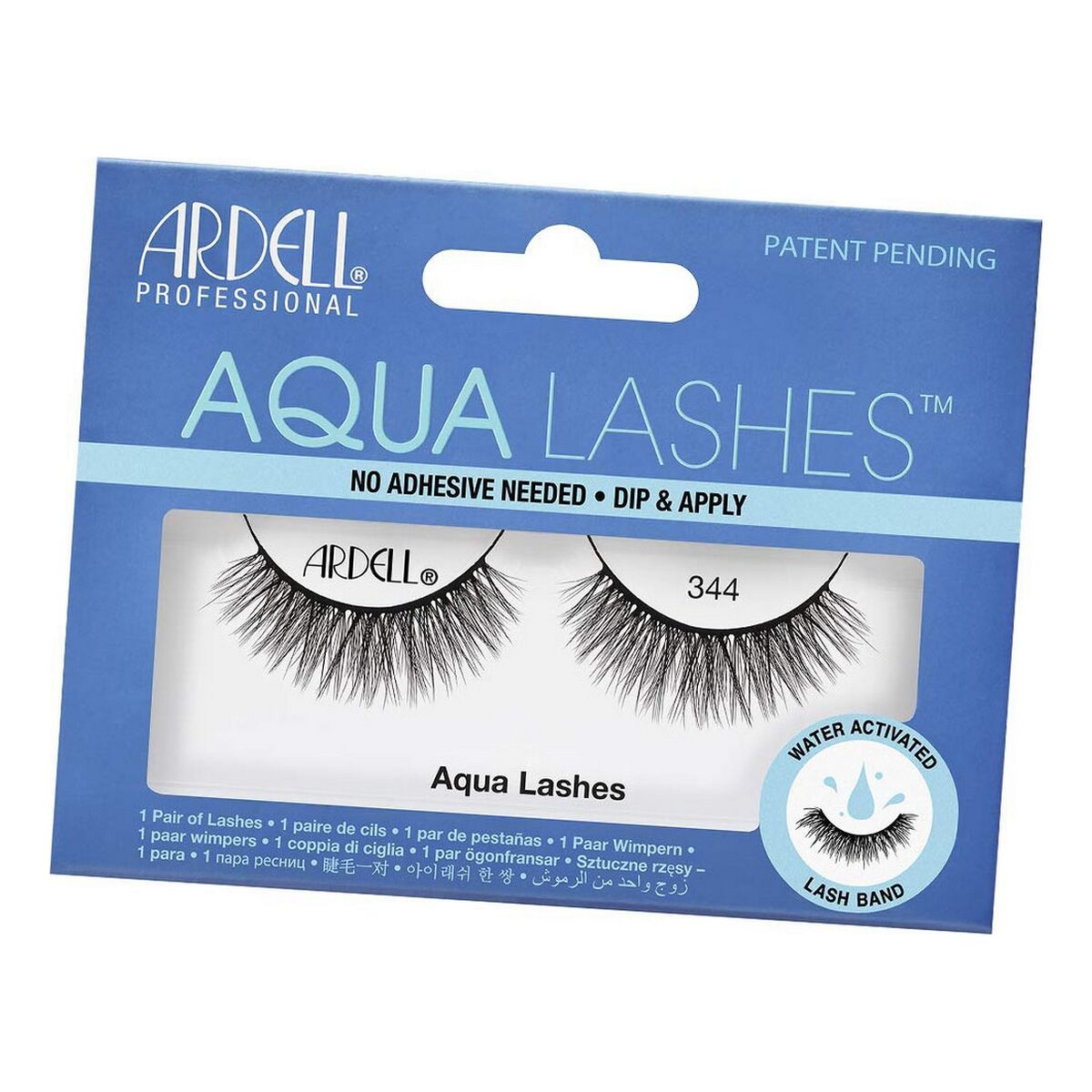 False Eyelashes Aqua Lashes Ardell Nº 344 (1 Unit) product packaging