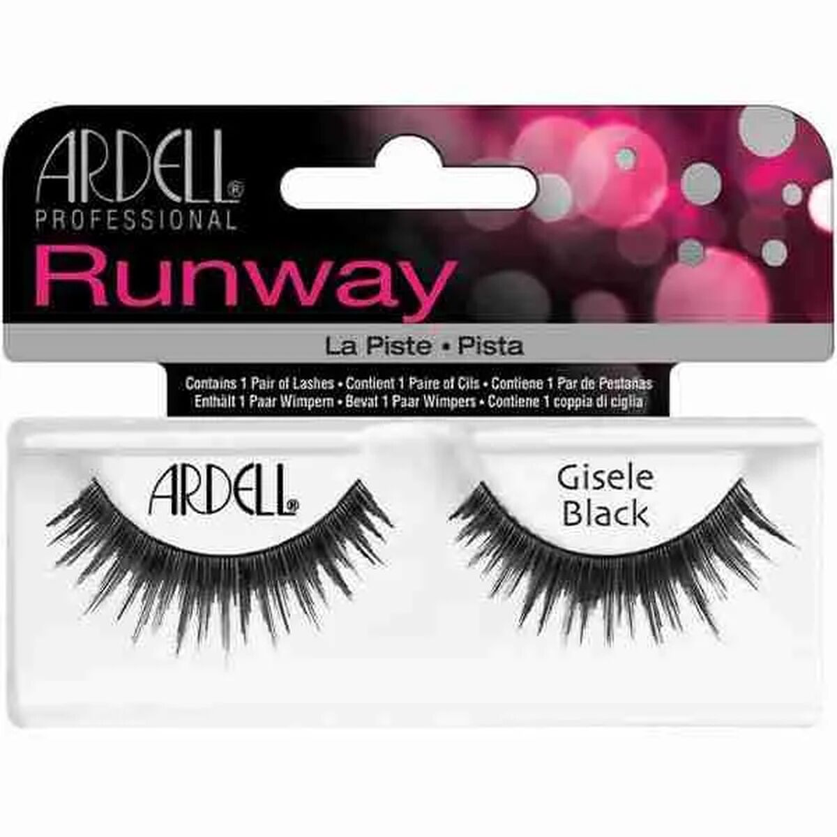 Set of false eyelashes Ardell Runway Gisele product packaging