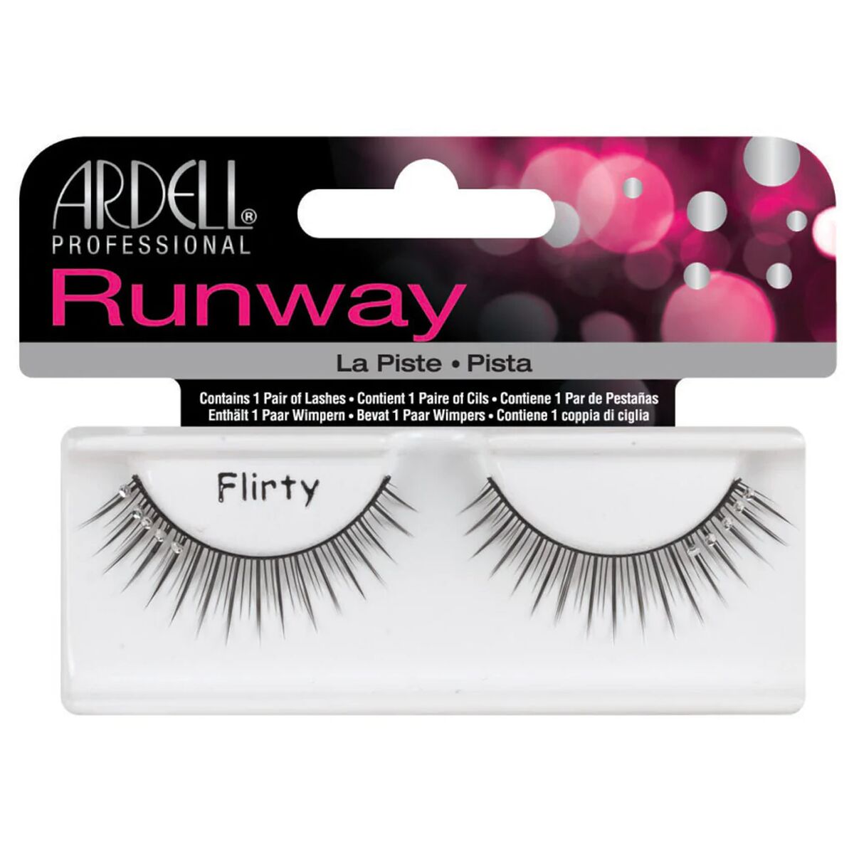 Set of false eyelashes Ardell Runway Flirty product packaging