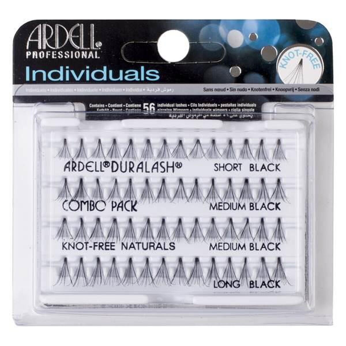 Set of false eyelashes Ardell Duralash Combo Individual eyelashes 56 Units product packaging