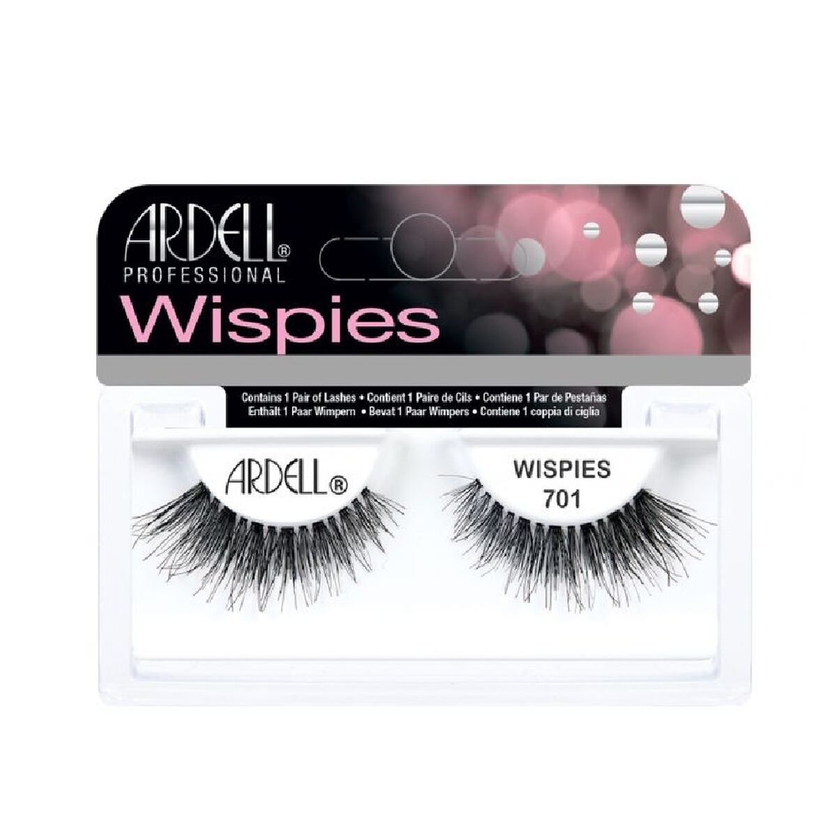 False Eyelashes Ardell Wispies 701 Black product packaging