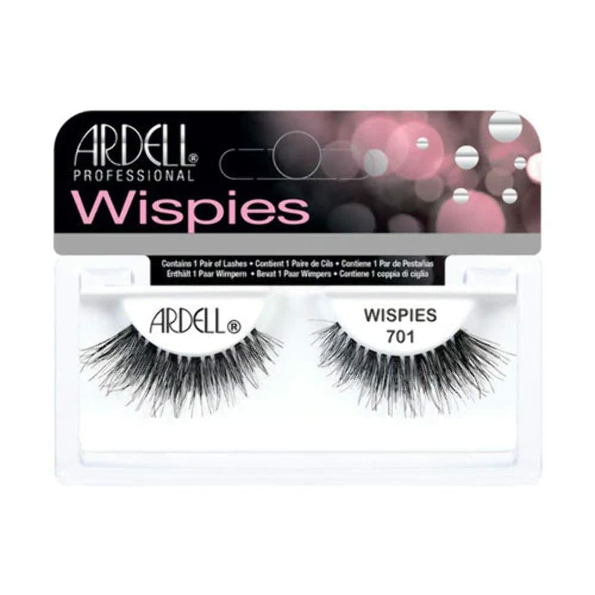 False Eyelashes Ardell Wispies 701 Black product packaging