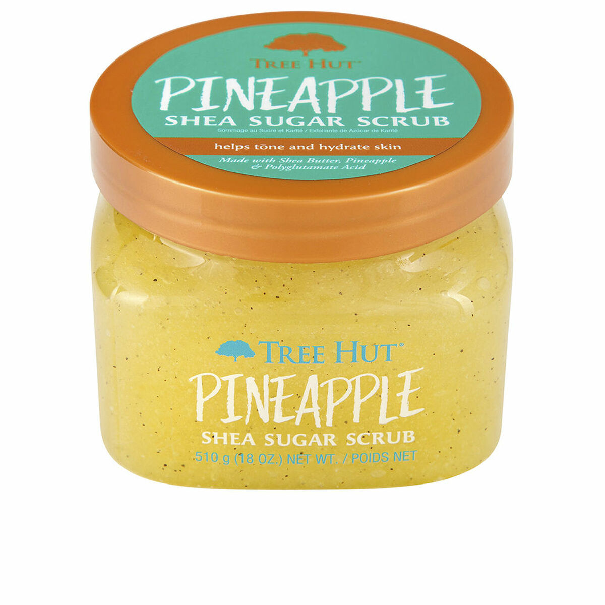 Body Exfoliator Tree Hut 510 g Pineapple for Women product packaging