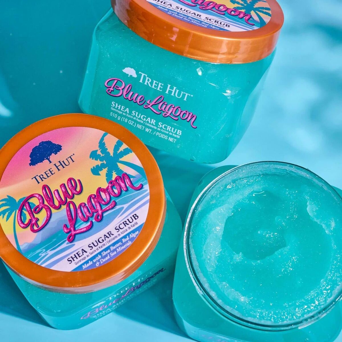 Body Exfoliator Tree Hut Blue Lagoon 510 g for Women product packaging