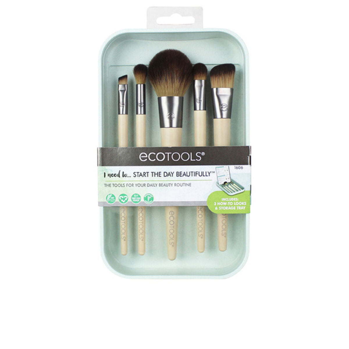 Set of Make-up Brushes Ecotools 1606 5 Pieces product packaging