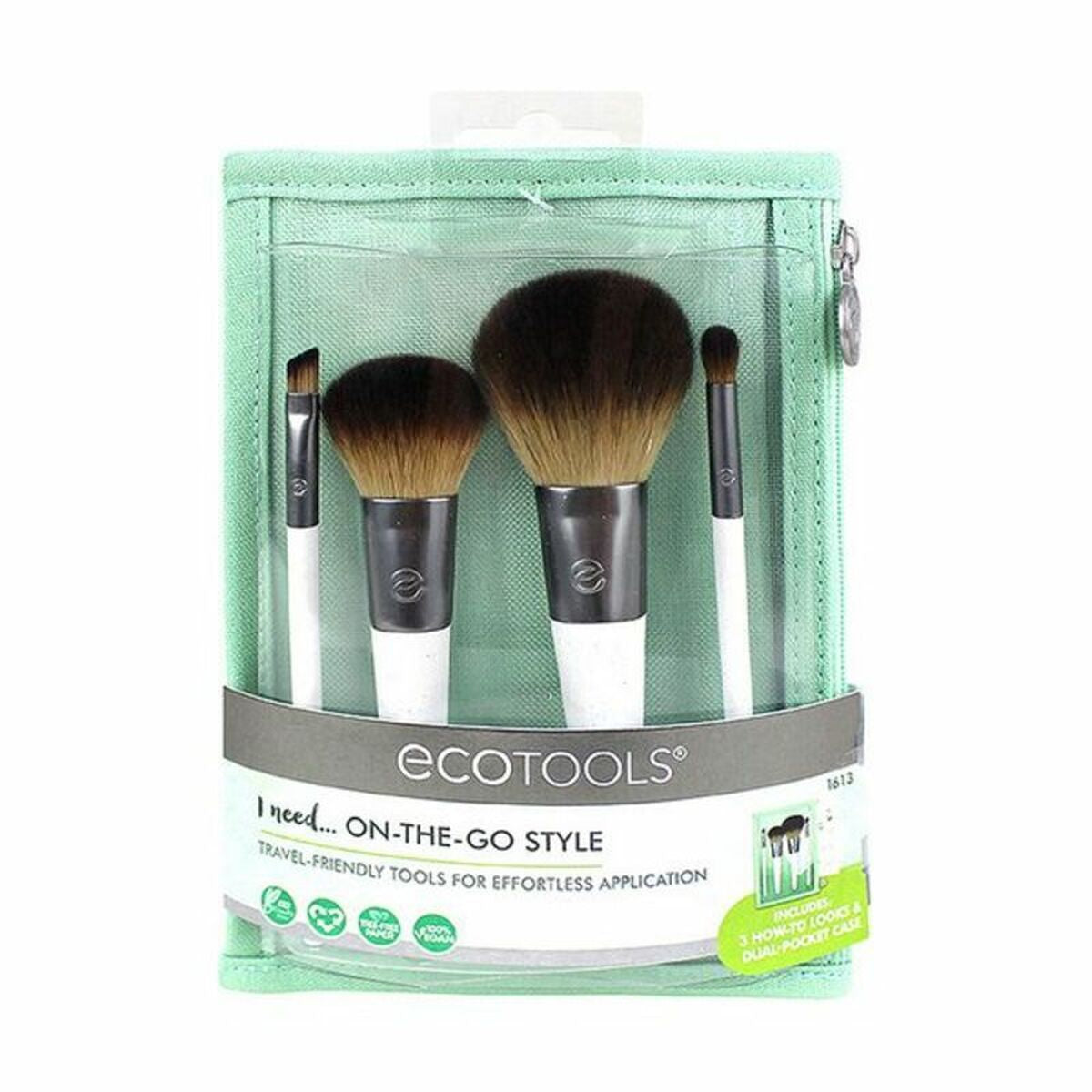 Make-up Brush On the Go Style Ecotools 1613M (5 pcs) 5 Pieces product packaging