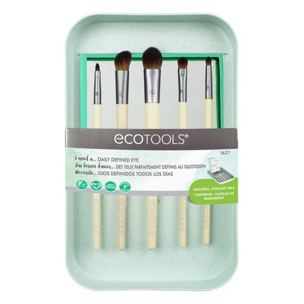 Set of Make-up Brushes Daily Defined Ecotools 1627M (6 pcs) 6 Pieces product packaging