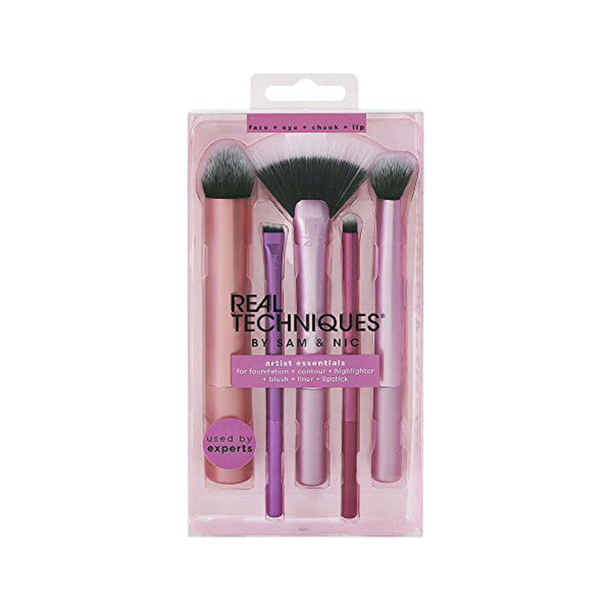 Set of Make-up Brushes Artist Essentials Real Techniques Artist Essentials (5 pcs) 5 Pieces (5 Units) product packaging