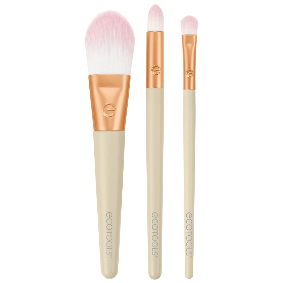 Set of Make-up Brushes Ecotools Ready Glow Limited edition 3 Pieces product packaging
