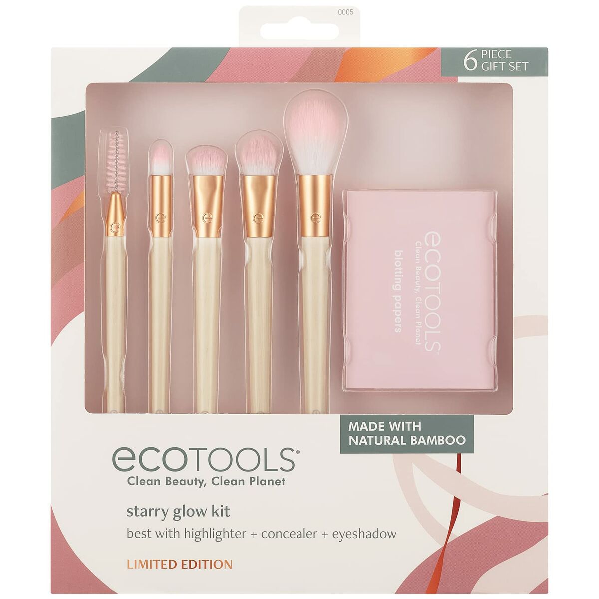 Set of Make-up Brushes Ecotools Starry Eye Limited edition 6 Pieces product packaging