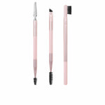 Set of Make-up Brushes Real Techniques Brow Styling Pink 3 Pieces product packaging