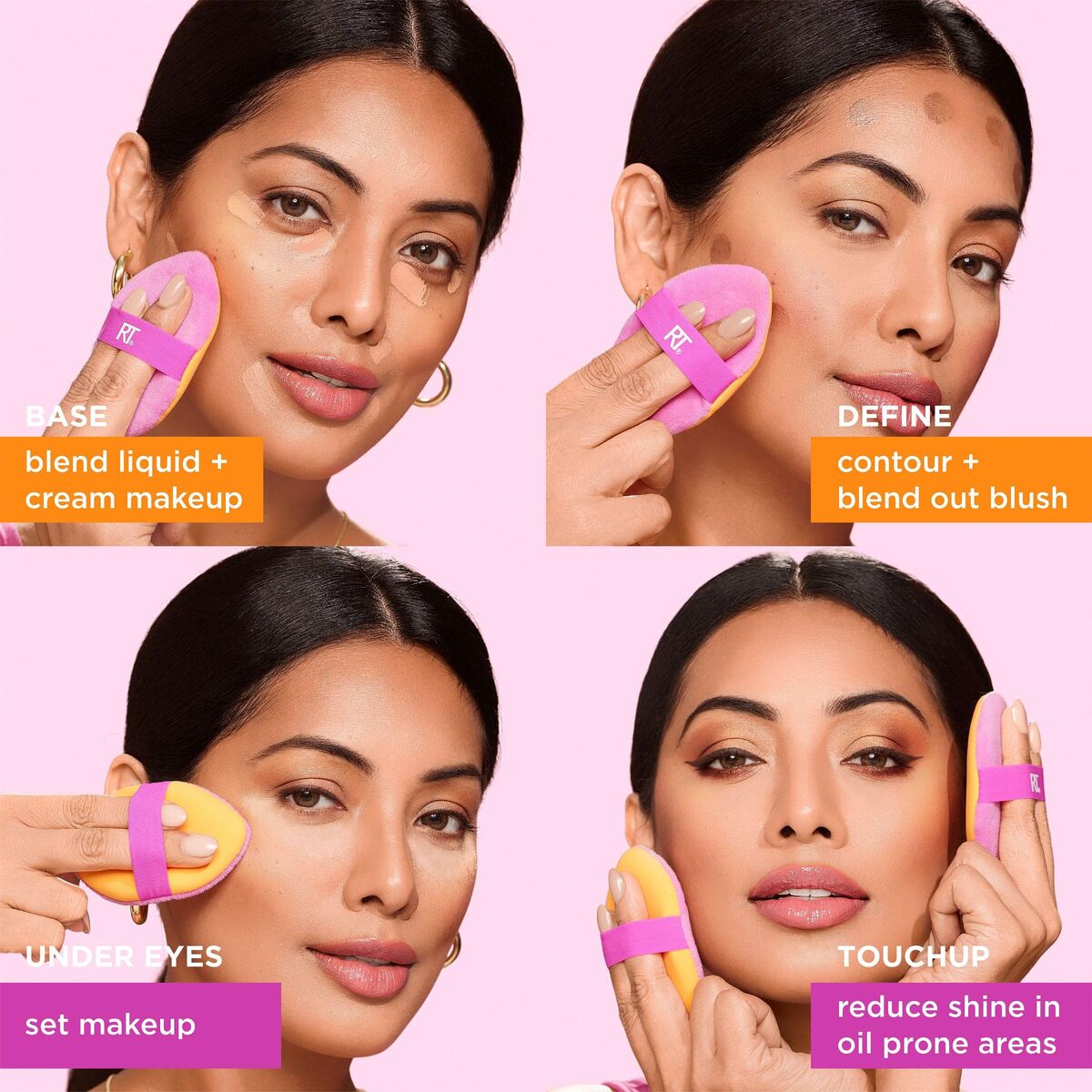 Make-up Brush Real Techniques MIRACLE 2 IN 1 (2 Units) product packaging