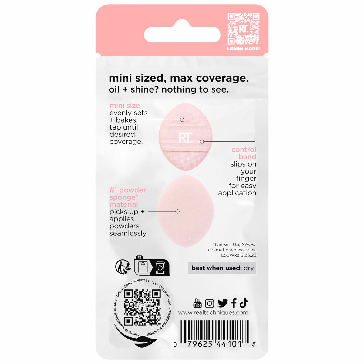 Make-up Sponge Real Techniques MINI MIRACLE product packaging