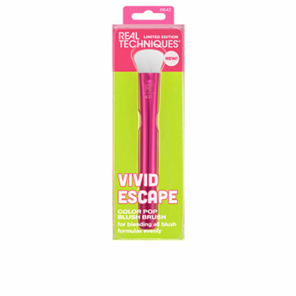 Blusher brush Real Techniques VIVID ESCAPE (1 Unit) makeup packaging