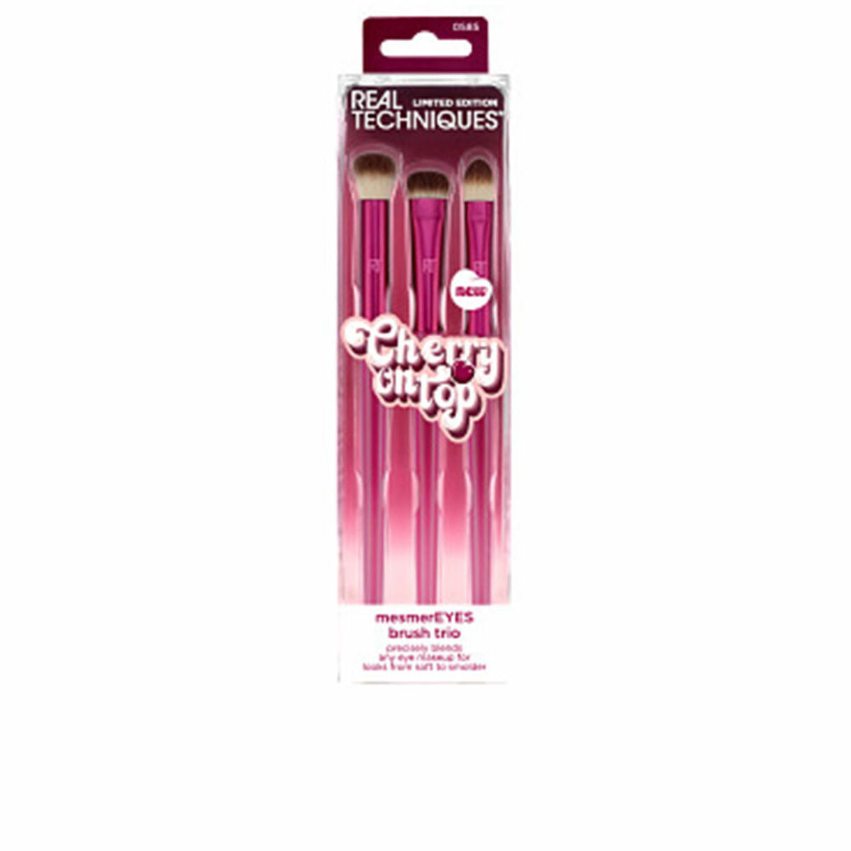 Set of Make-up Brushes Real Techniques CHERRY ON TOP 3 Units product packaging