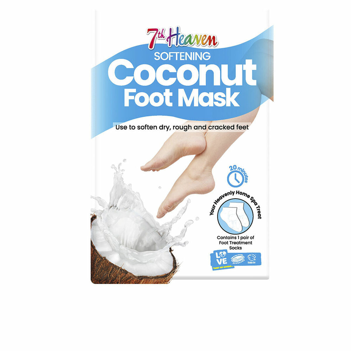 Moisturising Foot Cream 7th Heaven COCONUT (1 Unit) skincare packaging