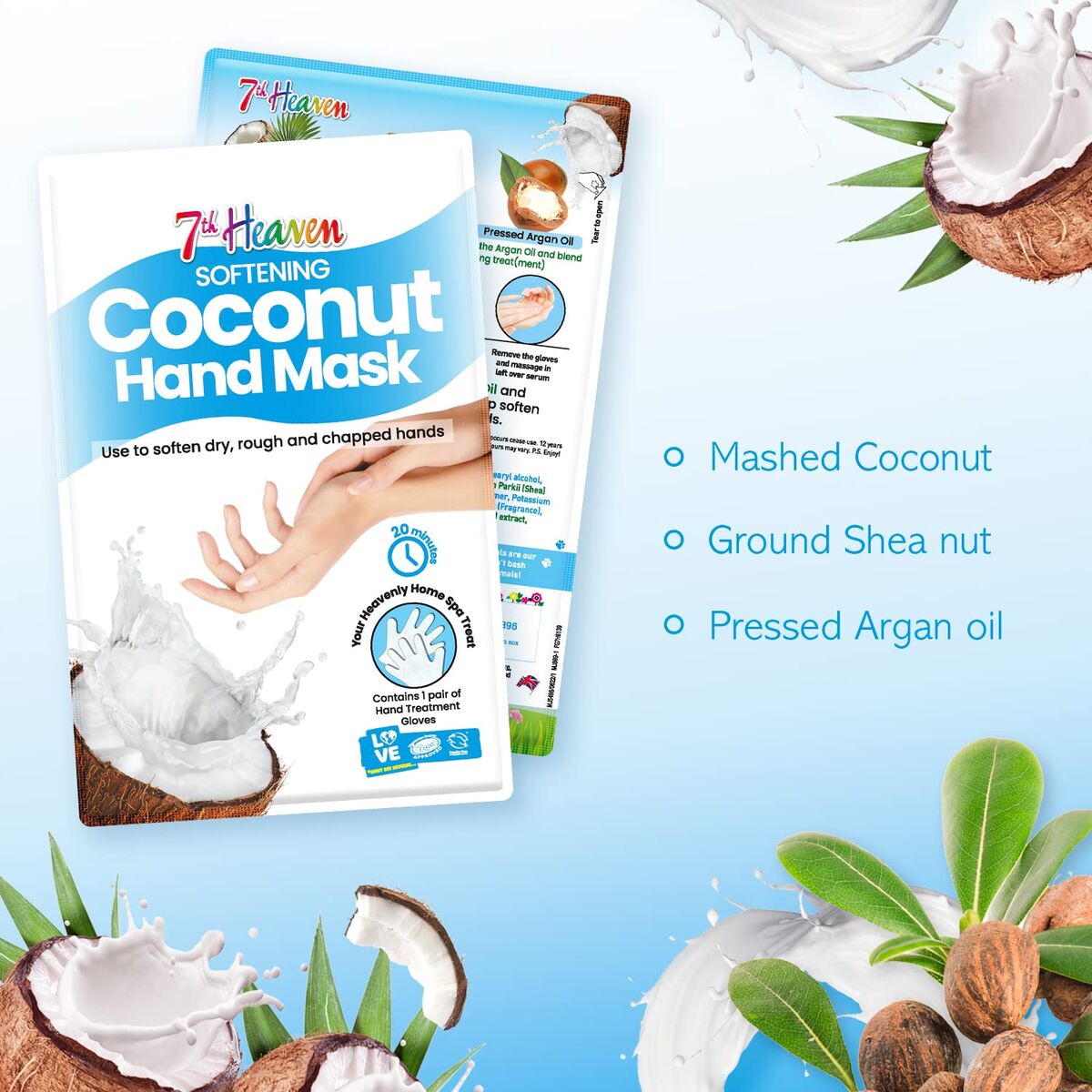Moisturising Foot Cream 7th Heaven COCONUT (1 Unit) skincare packaging